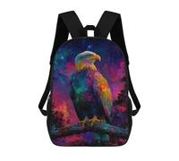 sinyumoney Sac À Dos Scolaire Imprimé En 3D 17inch Sac À Dos Pour Enfants Colorful Eagle Fantasy Art Print Sacs À Livres Grande Capacité Sacs D'école Et De Voyage Pour Enfants/étudiants/adultes