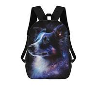 sinyumoney Sac À Dos Scolaire Imprimé En 3D 17inch Sac À Dos Pour Enfants Cosmic Canine Portrait-10 Sacs À Livres Grande Capacité Sacs D'école Et De Voyage Pour Enfants/étudiants/adultes