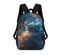 sinyumoney Sac À Dos Scolaire Imprimé En 3D 17inch Sac À Dos Pour Enfants Cosmic Cat Nebula Sacs À Livres Grande Capacité Sacs D'école Et De Voyage Pour Enfants/étudiants/adultes