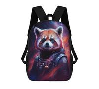 sinyumoney Sac À Dos Scolaire Imprimé En 3D 17inch Sac À Dos Pour Enfants Cosmic Red Panda Explorer Sacs À Livres Grande Capacité Sacs D'école Et De Voyage Pour Enfants/étudiants/adultes