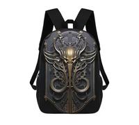 sinyumoney Sac À Dos Scolaire Imprimé En 3D 17inch Sac À Dos Pour Enfants Elegant Devil King Art Sacs À Livres Grande Capacité Sacs D'école Et De Voyage Pour Enfants/étudiants/adultes