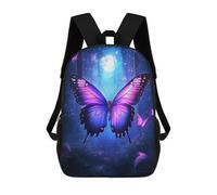 sinyumoney Sac À Dos Scolaire Imprimé En 3D 17inch Sac À Dos Pour Enfants Enchanted Forest Glow Sacs À Livres Grande Capacité Sacs D'école Et De Voyage Pour Enfants/étudiants/adultes