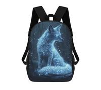 sinyumoney Sac À Dos Scolaire Imprimé En 3D 17inch Sac À Dos Pour Enfants Enchanted Glowing Fox Sacs À Livres Grande Capacité Sacs D'école Et De Voyage Pour Enfants/étudiants/adultes