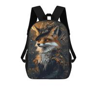 sinyumoney Sac À Dos Scolaire Imprimé En 3D 17inch Sac À Dos Pour Enfants Fantasy Fox Artwork Sacs À Livres Grande Capacité Sacs D'école Et De Voyage Pour Enfants/étudiants/adultes