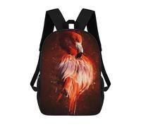 sinyumoney Sac À Dos Scolaire Imprimé En 3D 17inch Sac À Dos Pour Enfants Flamingo Bird Sacs À Livres Grande Capacité Sacs D'école Et De Voyage Pour Enfants/étudiants/adultes
