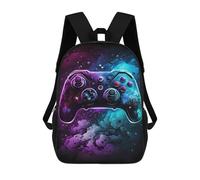 sinyumoney Sac À Dos Scolaire Imprimé En 3D 17inch Sac À Dos Pour Enfants Galactic Gaming Controller Art -3 Sacs À Livres Grande Capacité Sacs D'école Et De Voyage Pour Enfants/étudiants/adultes