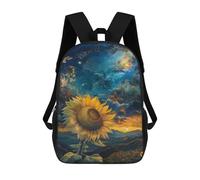 sinyumoney Sac À Dos Scolaire Imprimé En 3D 17inch Sac À Dos Pour Enfants Galactic Sunflower Serenity Sacs À Livres Grande Capacité Sacs D'école Et De Voyage Pour Enfants/étudiants/adultes