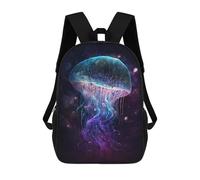 sinyumoney Sac À Dos Scolaire Imprimé En 3D 17inch Sac À Dos Pour Enfants Glowing Jellyfish Art Print-2 Sacs À Livres Grande Capacité Sacs D'école Et De Voyage Pour Enfants/étudiants/adultes