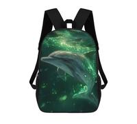 sinyumoney Sac À Dos Scolaire Imprimé En 3D 17inch Sac À Dos Pour Enfants Glowing Oceanic Delight Sacs À Livres Grande Capacité Sacs D'école Et De Voyage Pour Enfants/étudiants/adultes