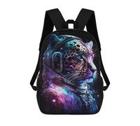 sinyumoney Sac À Dos Scolaire Imprimé En 3D 17inch Sac À Dos Pour Enfants Leopard Astronaut in Space Sacs À Livres Grande Capacité Sacs D'école Et De Voyage Pour Enfants/étudiants/adultes