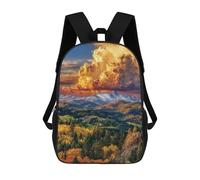 sinyumoney Sac À Dos Scolaire Imprimé En 3D 17inch Sac À Dos Pour Enfants Mountain Sunset Landscape-1 Sacs À Livres Grande Capacité Sacs D'école Et De Voyage Pour Enfants/étudiants/adultes
