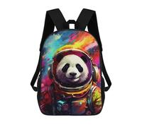 sinyumoney Sac À Dos Scolaire Imprimé En 3D 17inch Sac À Dos Pour Enfants Panda Astronaut Space Suit-5 Sacs À Livres Grande Capacité Sacs D'école Et De Voyage Pour Enfants/étudiants/adultes