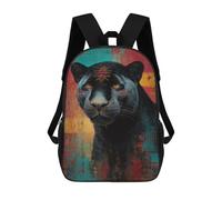 sinyumoney Sac À Dos Scolaire Imprimé En 3D 17inch Sac À Dos Pour Enfants Panther Power Wild Cat Art Print Sacs À Livres Grande Capacité Sacs D'école Et De Voyage Pour Enfants/étudiants/adultes