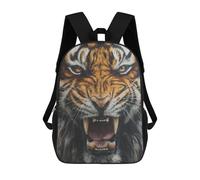 sinyumoney Sac À Dos Scolaire Imprimé En 3D 17inch Sac À Dos Pour Enfants Roaring Tiger Illustration Sacs À Livres Grande Capacité Sacs D'école Et De Voyage Pour Enfants/étudiants/adultes