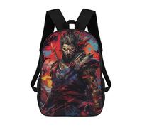 sinyumoney Sac À Dos Scolaire Imprimé En 3D 17inch Sac À Dos Pour Enfants Samurai Warrior Art Print -1 Sacs À Livres Grande Capacité Sacs D'école Et De Voyage Pour Enfants/étudiants/adultes