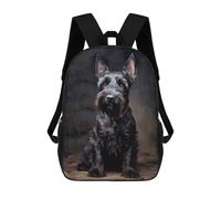 sinyumoney Sac À Dos Scolaire Imprimé En 3D 17inch Sac À Dos Pour Enfants Scottish Terrier Sacs À Livres Grande Capacité Sacs D'école Et De Voyage Pour Enfants/étudiants/adultes