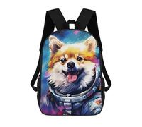 sinyumoney Sac À Dos Scolaire Imprimé En 3D 17inch Sac À Dos Pour Enfants Space Pup Adventure -44 Sacs À Livres Grande Capacité Sacs D'école Et De Voyage Pour Enfants/étudiants/adultes