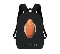 sinyumoney Sac À Dos Scolaire Imprimé En 3D 17inch Sac À Dos Pour Enfants Sushi Obsession Sacs À Livres Grande Capacité Sacs D'école Et De Voyage Pour Enfants/étudiants/adultes