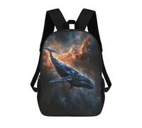 sinyumoney Sac À Dos Scolaire Imprimé En 3D 17inch Sac À Dos Pour Enfants Whale in Space Artwork-2 Sacs À Livres Grande Capacité Sacs D'école Et De Voyage Pour Enfants/étudiants/adultes