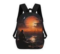 sinyumoney Sac À Dos Scolaire Imprimé En 3D Astronaut Lost on Planet Livre 17inch Sacs À Dos Tendance Grande Capacité Sacs À Dos De Voyage Pour Enfants