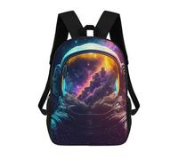 sinyumoney Sac À Dos Scolaire Imprimé En 3D Astronaut Milky Way Helmet Livre 17inch Sacs À Dos Tendance Grande Capacité Sacs À Dos De Voyage Pour Enfants