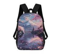 sinyumoney Sac À Dos Scolaire Imprimé En 3D Fuji Mount Reflection Livre 17inch Sacs À Dos Tendance Grande Capacité Sacs À Dos De Voyage Pour Enfants