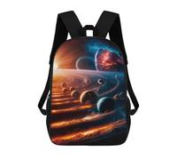 sinyumoney Sac À Dos Scolaire Imprimé En 3D Galactic Dance of Orbits Livre 17inch Sacs À Dos Tendance Grande Capacité Sacs À Dos De Voyage Pour Enfants