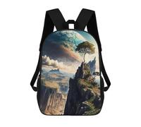 sinyumoney Sac À Dos Scolaire Imprimé En 3D Galactic Eden Panorama Livre 17inch Sacs À Dos Tendance Grande Capacité Sacs À Dos De Voyage Pour Enfants