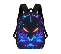 sinyumoney Sac À Dos Scolaire Imprimé En 3D Neon Space Aliens Livre 17inch Sacs À Dos Tendance Grande Capacité Sacs À Dos De Voyage Pour Enfants
