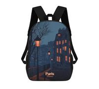 sinyumoney Sac À Dos Scolaire Imprimé En 3D Paris Night Scene Livre 17inch Sacs À Dos Tendance Grande Capacité Sacs À Dos De Voyage Pour Enfants