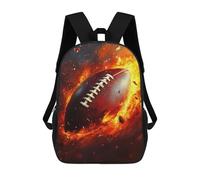 sinyumoney Sac À Dos Scolaire Imprimé En 3D Pour Enfants American Football Fire Sac À Dos Scolaire Pour Enfants, Sac De Voyage, Sac À Livres Tendance, Grand Sac À Dos De Grande Capacité 17inch