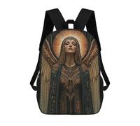 sinyumoney Sac À Dos Scolaire Imprimé En 3D Pour Enfants Angelic Figure In Golden Light Sacs À Livres, Sacs De Voyage Scolaires Grande Capacité Pour Enfants/étudiants/adultes 17inch
