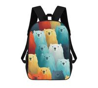 sinyumoney Sac À Dos Scolaire Imprimé En 3D Pour Enfants Arctic Polar Bears, Grande Capacité, Idéal Pour Les Voyages, Tendance Et Décontracté 17inch