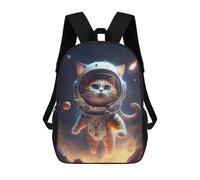 sinyumoney Sac À Dos Scolaire Imprimé En 3D Pour Enfants Astronaut Cat in Space -2 Sac À Dos Scolaire Pour Enfants, Sac De Voyage, Sac À Livres Tendance, Grand Sac À Dos De Grande Capacité 17inch