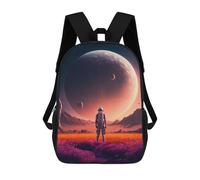 sinyumoney Sac À Dos Scolaire Imprimé En 3D Pour Enfants Astronaut on Alien Planet -14 Sac À Dos Scolaire Pour Enfants, Sac De Voyage, Sac À Livres Tendance, Grand Sac À Dos De Grande Capacité 17inch