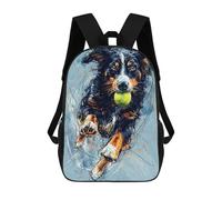 sinyumoney Sac À Dos Scolaire Imprimé En 3D Pour Enfants Australian Shepherd Ball Sac À Dos Scolaire Pour Enfants, Sac De Voyage, Sac À Livres Tendance, Grand Sac À Dos De Grande Capacité 17inch