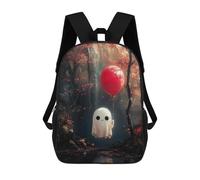 sinyumoney Sac À Dos Scolaire Imprimé En 3D Pour Enfants Autumn Ghost with Balloon, Grande Capacité, Idéal Pour Les Voyages, Tendance Et Décontracté 17inch