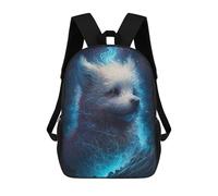 sinyumoney Sac À Dos Scolaire Imprimé En 3D Pour Enfants Bichon Frise Dog Sac À Dos Scolaire Pour Enfants, Sac De Voyage, Sac À Livres Tendance, Grand Sac À Dos De Grande Capacité 17inch