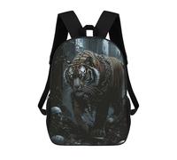 sinyumoney Sac À Dos Scolaire Imprimé En 3D Pour Enfants Chained Tiger in Ruins Sacs À Livres, Sacs De Voyage Scolaires Grande Capacité Pour Enfants/étudiants/adultes 17inch