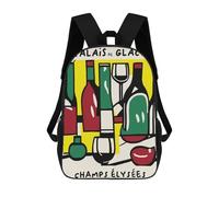sinyumoney Sac À Dos Scolaire Imprimé En 3D Pour Enfants Champs Elysees French Art, Grande Capacité, Idéal Pour Les Voyages, Tendance Et Décontracté 17inch