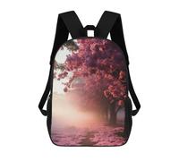 sinyumoney Sac À Dos Scolaire Imprimé En 3D Pour Enfants Cherry Blossom Pathway-1, Sac À Dos De Voyage Haute Capacité Pour Enfants, Sac À Livres, Sac D'école 17inch