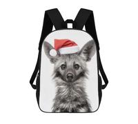 sinyumoney Sac À Dos Scolaire Imprimé En 3D Pour Enfants Christmas Aardwolf Portrait, Grande Capacité, Idéal Pour Les Voyages, Tendance Et Décontracté 17inch