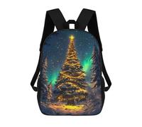 sinyumoney Sac À Dos Scolaire Imprimé En 3D Pour Enfants Christmas Tree, Grande Capacité, Idéal Pour Les Voyages, Tendance Et Décontracté 17inch