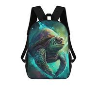 sinyumoney Sac À Dos Scolaire Imprimé En 3D Pour Enfants Colorful Sea Turtle Artwork, Grande Capacité, Idéal Pour Les Voyages, Tendance Et Décontracté 17inch