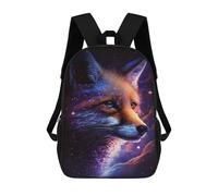 sinyumoney Sac À Dos Scolaire Imprimé En 3D Pour Enfants Cosmic Fox Portrait Artwork, Sac À Dos De Voyage Haute Capacité Pour Enfants, Sac À Livres, Sac D'école 17inch