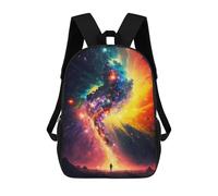 sinyumoney Sac À Dos Scolaire Imprimé En 3D Pour Enfants Cosmic Journey A Solo Stroll Through The Stars, Grande Capacité, Idéal Pour Les Voyages, Tendance Et Décontracté 17inch