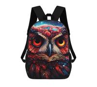 sinyumoney Sac À Dos Scolaire Imprimé En 3D Pour Enfants Cosmic Owl Portrait-6, Sac À Dos De Voyage Haute Capacité Pour Enfants, Sac À Livres, Sac D'école 17inch