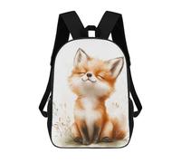 sinyumoney Sac À Dos Scolaire Imprimé En 3D Pour Enfants Cute Fox Illustration Sacs À Livres, Sacs De Voyage Scolaires Grande Capacité Pour Enfants/étudiants/adultes 17inch