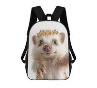 sinyumoney Sac À Dos Scolaire Imprimé En 3D Pour Enfants Cute Hedgehog Selfie Sacs À Livres, Sacs De Voyage Scolaires Grande Capacité Pour Enfants/étudiants/adultes 17inch