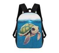 sinyumoney Sac À Dos Scolaire Imprimé En 3D Pour Enfants Cute Turtle 2, Grande Capacité, Idéal Pour Les Voyages, Tendance Et Décontracté 17inch